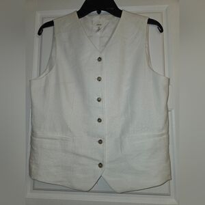 H&M Linen Blend Vest